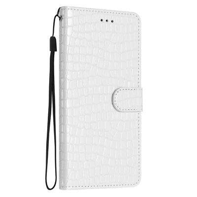 Funda Cartera Cuero Cocodrilo para 15 14 13 12 11 Pro Max XR 7 8 SE Foto 1 de 4