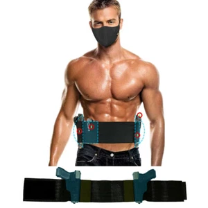 Tactical Concealed Holster Hand Gun Carry Pistol Waist Belt Breathable Hidden - Picture 1 of 12