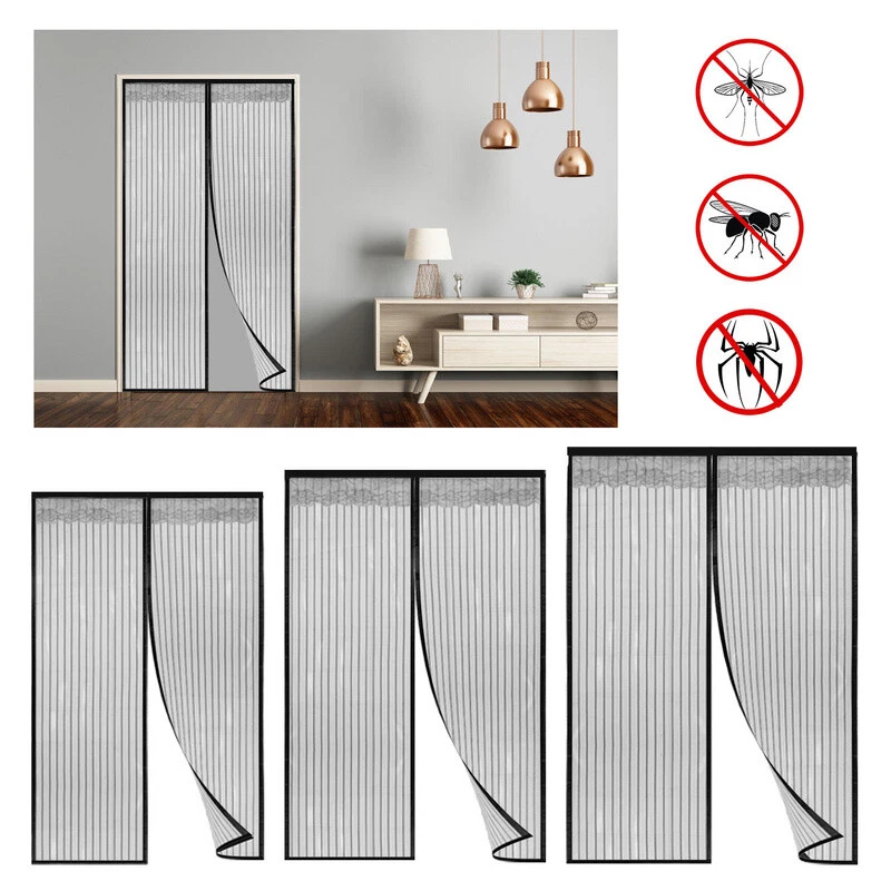 Magnetischer Insektenschutz Für Balkontür 110x230 Cm – Fliegenvorhang, Selbstklebend, Ohne Bohren