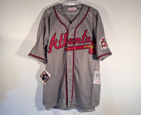 Mitchell & Ness Cooperstown Greg Maddux Braves 30th Season Gray Jersey 2XL / New Cover