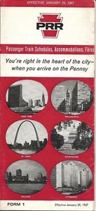 Railroad Timetable - Pennsylvania - 29/01/67 - Picture 1 of 1