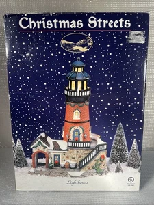 "Faro vintage de calles de Navidad 12"" original" Caja - Imagen 1 de 13