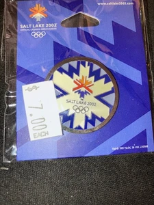 PIN 2002 Salt Lake City Olympics Round Logo Genuine - Picture 1 of 1