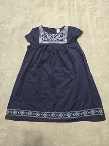 OshKosh B'gosh Navy Blue And White Flutter Sleeve Sundress Size 10 Summer ☀️  - Picture 1 of 7