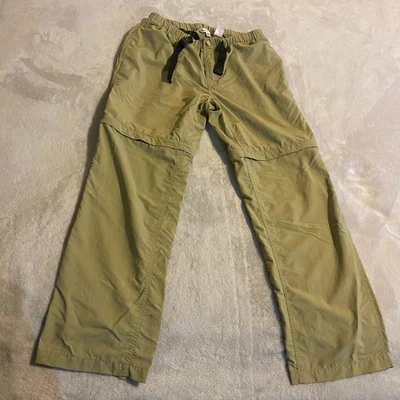 Calça de caminhada Travelsmith cáqui com zíper conversível tamanho MS feminina de náilon com cinto - Imagem 1 de 4