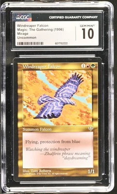 WINDREAPER FALCON Mirage CGC 10 Gem Mint MTG [Nostalgium] - Image 1 of 2