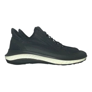 ECCO Mens St.360 Black Leather Lace Up Low Casual Shoes Size 9.5 - Picture 1 of 5