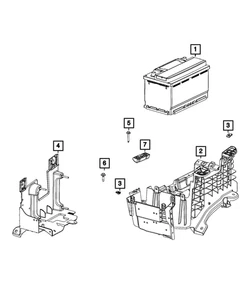 Genuine Mopar Battery Tray 68673610AA - Picture 1 of 5
