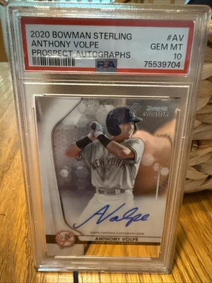 2020 Bowman Sterling Prospect Autographs Anthony Volpe #BSPA-AV - Image 1 of 2