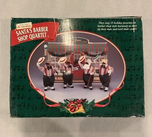 Mr. Christmas Santa’s Barbershop Quartet 1999 Musical ¡FUNCIONA! Algunas reparaciones necesarias - Imagen 1 de 14