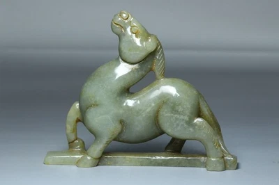 Estatuillas antiguas chinas de jade hetiano talladas a mano Foto 1 de 4