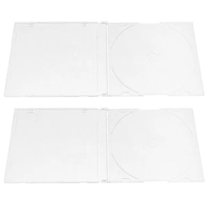 2 Pcs Aufbewahrungsbox Aus Acryl Reisen CD-Boxen Speicher Versorgung - Afbeelding 1 van 12