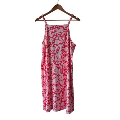 NWOT Lilly Pulitzer Kyleigh Mini Swing Dress Cane Coral Crab Red Pink Womens XL - Image 1 of 4