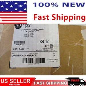 -- 20AD5P0A0AYNANC0 PowerFlex 70 AC Drive Sealed In Box US Free Tax - Picture 1 of 3