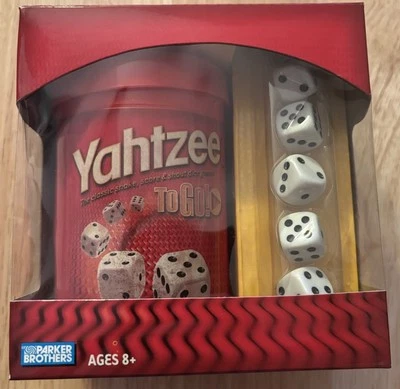 Yahtzee To Go Shake Score Dice Game Parker Brothers Travel Hasbro New 2005 - Image 1 of 4