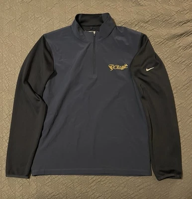 🟦🟨🟦 NIKE WVU WEST VIRGINIA MONTAÑEROS JERSEY GOLF CLÁSICO LUMOS NETWORKS Foto 1 de 4