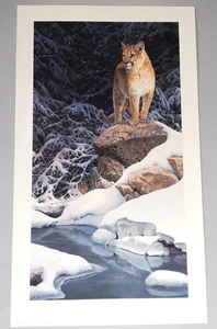 Bonnie Marris "Security Blanket" Cougar & Rabbit S/N Lithograph #30/1250 w/COA - Picture 1 of 17