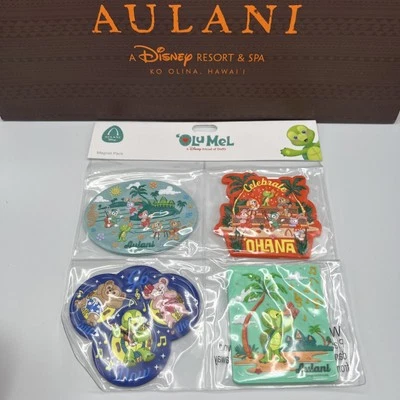 *New* Disney Aulani Hotel Resort Authentic Duffy And Friends Set Of 4 Magnets - Image 1 of 4