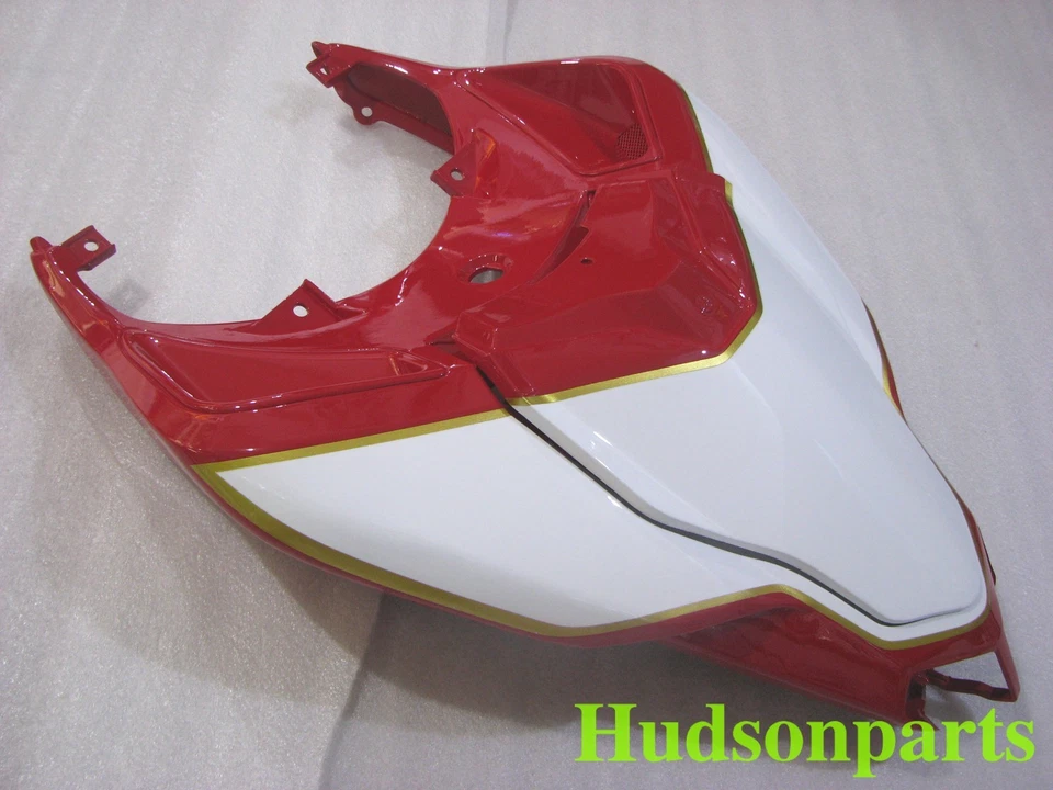 Cubierta trasera + carenado de la cubierta del asiento para Ducati 848 1098 1198 R/S blanco/rojo Foto 1 de 1