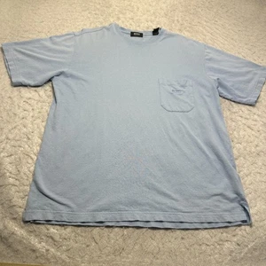 Vintage Hugo Boss Atlanta Leinen Hemd mit Tasche Blau Kurzarm Herren Größe Large L - Bild 1 von 15