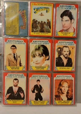Juego completo de 88 tarjetas base Superman Movie 2 1980 Topps sin pegatinas DC Foto 1 de 4