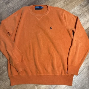 Polo Ralph Lauren Sweater Mens Large Crewneck Pullover Cotton Classic - Picture 1 of 8