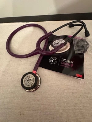 3M Littmann Classic III Stethoscope Plum color with mirror finish - image 1 of 4