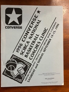 RARE 1996 Converse SCIBCA National Basketball Coaches Clinic Manuel Meyer Hubie - Picture 1 of 2