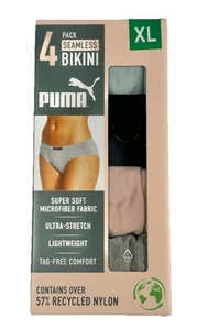 Puma Women’s Seamless Bikini Underwear 6-pack Size XL ( 16-18 ) Tagless - Picture 1 of 2