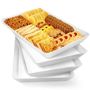 4 pcs Serving Tray for Entertaining, Serving Platters for Snacks, Fruit, Cook... - Picture 1 of 7