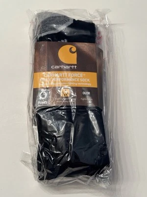 Men’s Crew Socks Carhartt Force Performance Men’s Socks 3-pair Sizes 6-12 - Image 1 of 4
