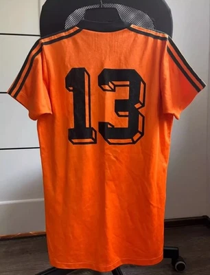 ADIDAS VINTAGE 80 e #13 FOOTBALL SHIRT SOCCER MADE IN WEST GERMANY sz. 7 / 8 - Image 1 of 4