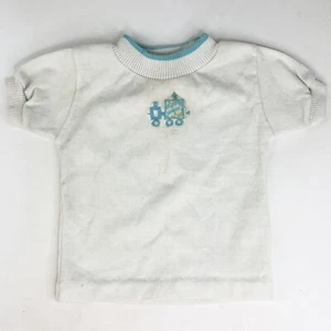 60s Health-tex USA 18 Month Baby Boy Short Sleeve Shirt Top Truck Vintage - Picture 1 of 5
