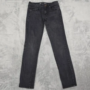 American Eagle Damenjeans Skinny Größe 6 kurz dunkle Waschung niedriger Bund Stretch 28 x 28 - Bild 1 von 20
