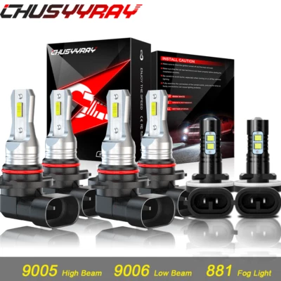 Комбинированный комплект светодиодных фар дальнего/низкого + противотуманных фар для Nissan Armada 2005-2010 - Изображение 1 из 4