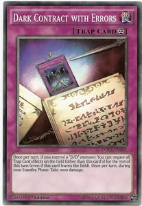 Dunkler Vertrag mit Fehlern DOCS-EN069 Common Yu-Gi-Oh Karte 1. Auflage Neu - Bild 1 von 3