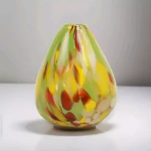 PEARLESSENCE HAND BLOWN CONFETTI ART GLASS BUD VASE REED DIFFUSER - Picture 1 of 4