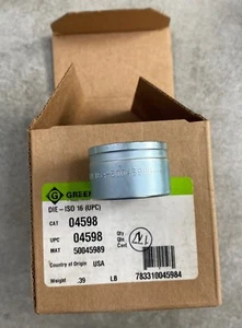 Greenlee 04598 Slug Splitter M16 ISO Die (suitable for stainless steel) 50045989 - Picture 1 of 2
