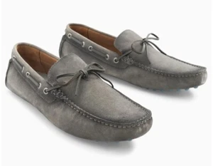 johnnie-O Mens Getaway Driver Moccasin - Light Gray - Size 11.5 - Picture 1 of 5