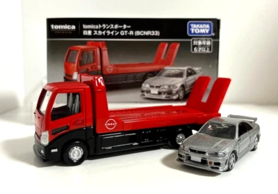 Tomica Premium Transporter Nissan Skyline GT-R (BCNR33) Metal Diecast Car Model - Image 1 of 4