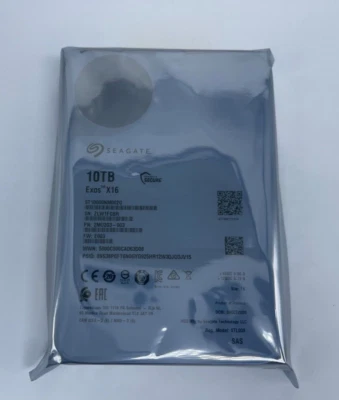 SEAGATE 10TB EXOS X16 SAS ST10000NM002G 3.5” HDD PN:2MU203-003 - Image 1 of 2