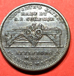 (Pgasteelers1) MA. Boston & Attleboro Pesk & Burnham HT#168 Cu R-2 Circa 1830 - Bild 1 von 4