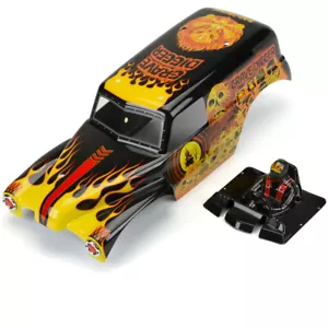 Pro-Line 3593-12 1/10 Grave Digger Fire Red Painted Body Set for Losi LMT - Picture 1 of 6