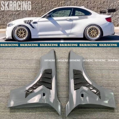 Cubierta de guardabarros lateral del parachoques del capó delantero de fibra de carbono media para BMW M2 M2C F87 2016-21 Foto 1 de 4