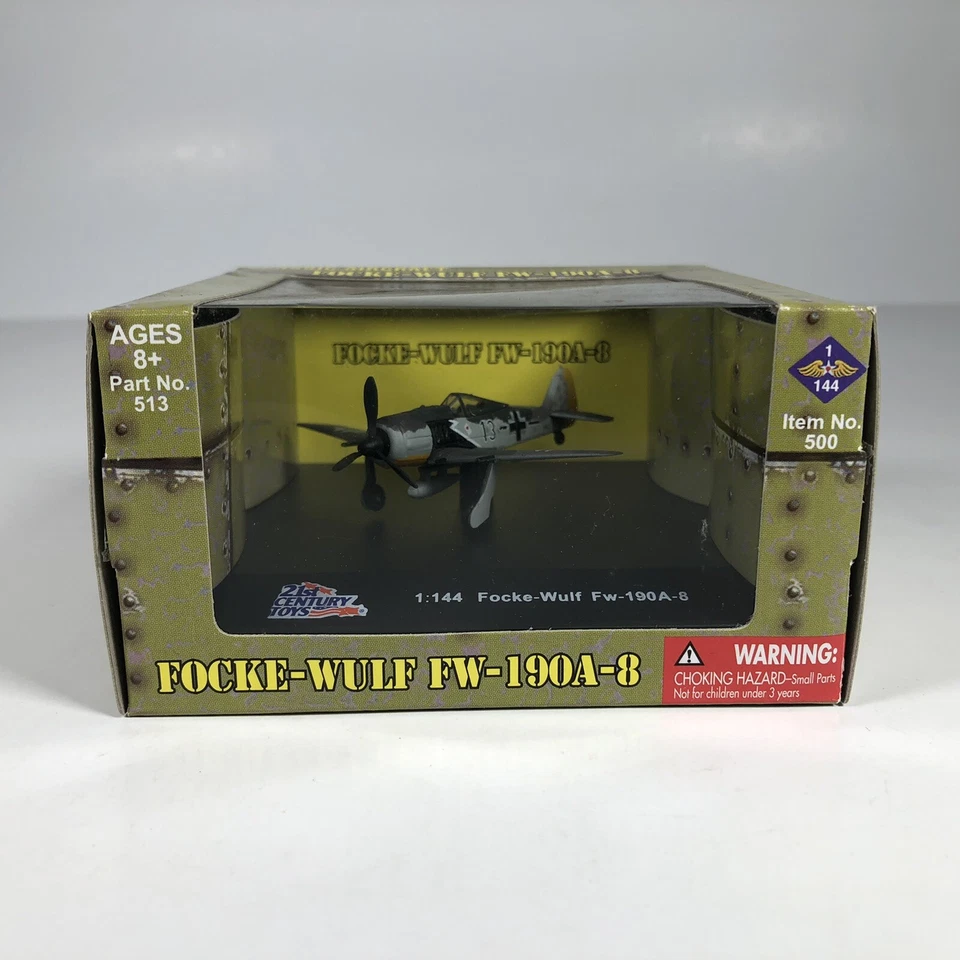 21st Century Toys WWII Focke-wulf Fw-190a-5 1 144 Scale Diecast Airplane MIB