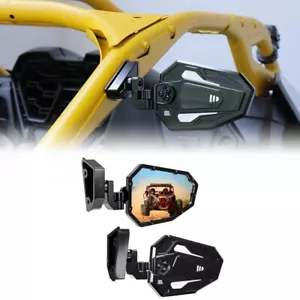 UTV Rear View Side Mirrors Aluminum for 2024-2025 Can Am Maverick R/R Max X RS - Picture 1 of 14