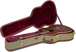 Crossrock Acoustic Dreadnought Guitar Case,12 Strings Vintage Arch-Top Hardshell - Picture 1 of 8