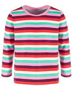 Epic Threads Striped T-Shirt Toddler Girls 4T Juicy Pink Crew Neck Long Sleeve - Picture 1 of 14