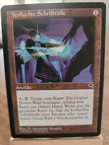 1x Cursed Scroll - German - FBB - EDH - Vintage - Modern #2236 - Picture 1 of 2