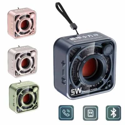 Mini altoparlante Bluetooth portatile wireless stereo musica bassi TWS subwoo... - Immagine 1 di 4